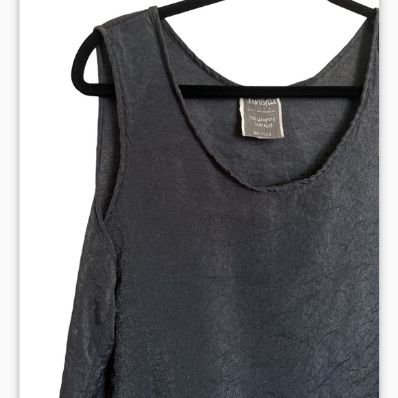 Harubella Metallic Dark Gray Blouse - Picture 2 of 9